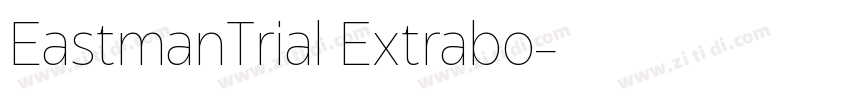 EastmanTrial Extrabo字体转换